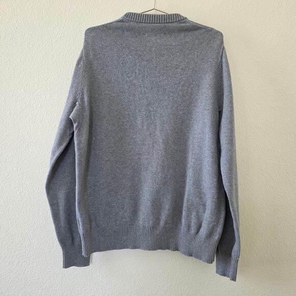 Duluth Trading Co Crewneck Sweater Gray Knit Pullover Men Size M Cotton Blend - Picture 6 of 11